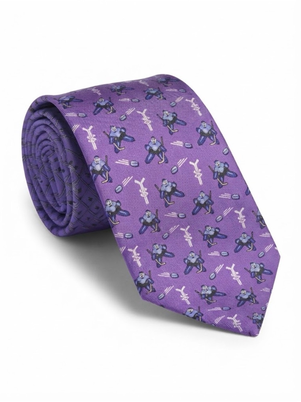 Vineyard Vines Custom Collection NHL Hockey Fights Cancer Silk Tie